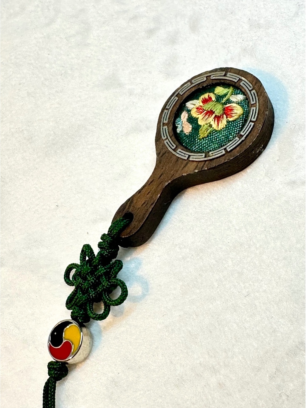 Korean Traditional Handmade Miniature Hand Mirror Souvenir / Keychain